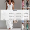 thumbnail image 4 of Sentmoon Travel Jumpsuits for Women Sleeveless V Neck Women Rompers and Jumpsuits Button Down Regular Fit Wide Leg Overalls for Women Summer for Club and Bar S-2XL, 4 of 8