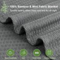 thumbnail image 4 of PiccoCasa Cooling Blanket Viscose from Bamboo Breathable Dark Gray Full, 4 of 6