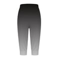 thumbnail image 5 of Capris For Women Casual Gradient Print Pants High Waist Bottom Drawstring Joggers Casual Pants, 5 of 5