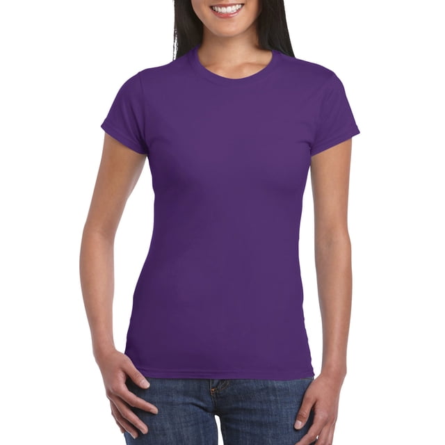 Gildan T-Shirt Softstyle pour Femmes, P, Violet