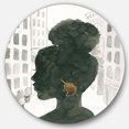 thumbnail image 1 of Designart « Glam Pink Ladies II » Art Mural Cercle en Métal Glam - Disque de 36, 1 of 5