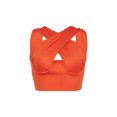 thumbnail image 4 of Honganda Women's Criss Cross Tank Tops, Sleeveless Solid Color Cutout Crop Tops, 4 of 10