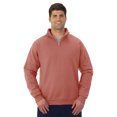 thumbnail image 1 of Jerzees Mens NuBlend Quarter Zip Cadet Collar Sweatshirt, S, 1 of 2