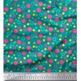 thumbnail image 1 of Soimoi Silk Fabric Circle,Dot & Triangle Geometric Print Fabric by The Yard 42 Inch Wide, 1 of 3