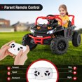 thumbnail image 2 of Gymax 12V Kids Ride on Truck w/Parental Remote 3 Speeds & Reverse Forward Function Black, 2 of 8