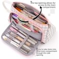 thumbnail image 2 of Grande Capacité Pochette de Rangement en Toile Colorée Porte-Stylo Trousse Simple pour Papeterie pour Collège Bureau Étudiant Fille Femme Adulte Adolescent Cadeau, 2 of 4