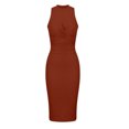 thumbnail image 1 of Summer Dress for Women Sexy Womens Summer Fashion Deep V-Neck Ruffle Sleeves Splicing Sexy Pencil Dress Summer Dress for Women with Sleeves Summer Dress with Sleeves for Women, 1 of 6