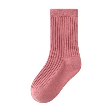 Besolor Toddler Boys Girls Crew Socks Kids Soft Breathable Solid Color Cotton Tube Socks for Kids 1-12 Years