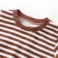 thumbnail image 4 of T-shirts à Col Rond à Rayures à Manches Courtes pour Filles, Hauts d'Été pour Adolescentes, Jolis Chandails pour Filles 4-5 Ans, Vêtements pour Filles, 4 of 7