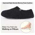 thumbnail image 4 of HomeTop Pantoufles Mocassins pour Femmes en Fourrure Bouclée Duveteuse à Mousse Mémoire avec Doublure en Molleton Polaire, 4 of 6