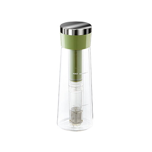 CJiaWei Bouilloire pour Infusion à Froid en Borosilicate Élevé Française pour Café Glacé et Thé Usage Chaud/froid
