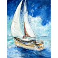 thumbnail image 1 of Carolines Treasures JMK1153CHF Sailboats In Blue Flag Canvas House Size, 1 of 4