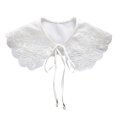 thumbnail image 2 of TIMIFIS Fake Collar Retro Women Fake Solid Color Fake False Lapel Neck Collar Blouse Pan Collar ummer, 2 of 2