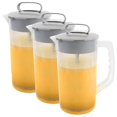 thumbnail image 1 of 3Pcs Mixing Pitcher for Drinks,Water Pitcher,Easy-Mix Juice Container,Angled Plastic Blades & Adjustable Mixer Plunger,3Pcs Mixing Pitcher for Drinks,Photo Color, 1 of 7