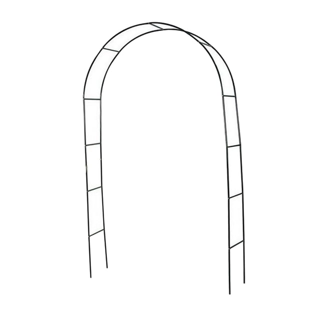 Metal Wedding Arch Stackable Flowers Shelf Balloon Arch Trellises Iron Frame DIY 240X140X37CM Black