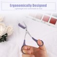 thumbnail image 2 of Unique Bargains Eyebrow Trimmer Scissors with Comb Stainless Steel Eyebrow Comb Scissors for Shaping Eyebrows Purple, 2 of 7