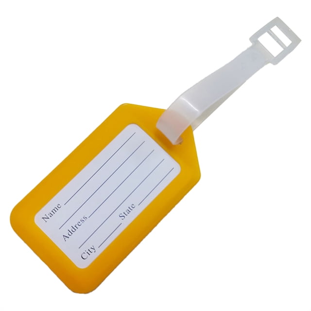 Harpily Business Card Holder 1Packs Luggage Tag Anti Loss Suitcase Tag Suitcase Boarding Pass Check Tag Tag Luggage Tag Tag One Size Orange