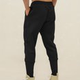 thumbnail image 4 of LSLJS Men Casual Mode Lacets Élastiques Taille Mi-Haute Poche Extensible Sports Pants, 4 of 5