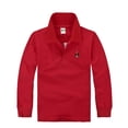 thumbnail image 2 of Polo pour Garçons Chemise à Rayures Garçons Chemises de Rugby Manches Courtes Polos 10-11 Ans Mode Garçons, 2 of 4