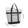 thumbnail image 2 of Sac Isotherme, Sacs Isothermes Souples Réutilisables 40 L, Sacs Thermiques Portatifs Étanches pour Épicerie Plage Gris, 2 of 7