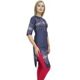 thumbnail image 1 of Bimba Tunique Bleue pour Femme, Manches 3/4, kurti Kurta Imprimée, Tenue Ethnique-18, 1 of 6