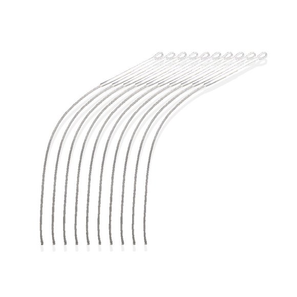 Pack of 10 Fishing Connectors Outdoor Nylon Extension Fly Line Loops Accessories Fish Cord Equipment Marking Replacement White 50LB