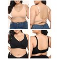 thumbnail image 4 of Labymos Women Plus Size Bra Full Coverage Wirefree Comfort Bralettes, 4 of 7