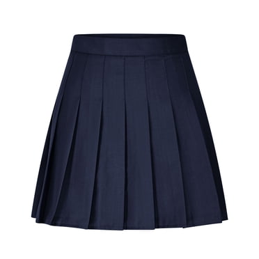 fheaev Jupe de Tennis Plissée pour Femmes Taille Haute Évasée Jupes Patineuse avec Doublure Shorts Jupe-Short de Golf Athlétique Jupes pour la Course Entraînement Décontracté