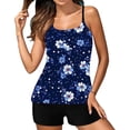 thumbnail image 1 of Weiqiqre Modest Swimsuits for Women Two Piece Bathing Suits Blouson Tank Top with Boyshorts Tummy Control Modest Swimsuits, 1 of 3
