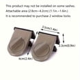 thumbnail image 3 of Hearth & Gear Window Lock Clip Fixing Clip For Sliding Doors Aluminum Alloy Screen Child Locking Mechanism For Windows And Doors Woodworking Clamp Set Vise Pads 2 Screw down Clamps for Woodworking, 3 of 7