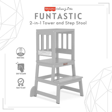 Fisher Price 2-en-1 Tour et tabouret Funtastic
