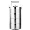 thumbnail image 2 of Abbracc 4 Tier Stainless Steel Thermal Insulated Stackable Lunch Bento Boxes Tiffin, 2 of 8