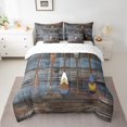thumbnail image 2 of YST Lake House 7-Piece Comforter Set, Twin Size, Vintage Wooden Theme, Polyester, 2 of 5