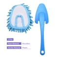 thumbnail image 3 of Unique Bargains Microfiber Chenille Duster Washable Cleaning Brush Dusting Tool Blue, 3 Count, 3 of 5