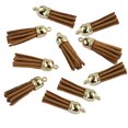 thumbnail image 2 of 10 Pieces Keychain Charms Tassels Decorations Accessory Finding Supplies Craft Accessories Jewelry Making Props Tassel for DIY Brown, 2 of 6