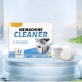 thumbnail image 1 of HCBY Ice Maker Cleaning Tablets 12-Pack - Descaling & Odor Eliminating Formula Removes Scale, Lime Deposits, Extends Appliance Life, 1 of 9