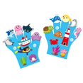 thumbnail image 4 of Bunblic 2 Pieces Felt Story Finger Puppets Early Learning Making Storytime DIY Storytelling Hand Puppet for Home Storytelling Parties Sea theme, 4 of 8