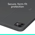 thumbnail image 2 of Logitech Combo Touch iPad Pro 13-inch (M4 & M5)(2024 & 2025) Keyboard Case - Detachable backlit keyboard with kickstand, comfortable typing, multi-use mode - Graphite, 2 of 8