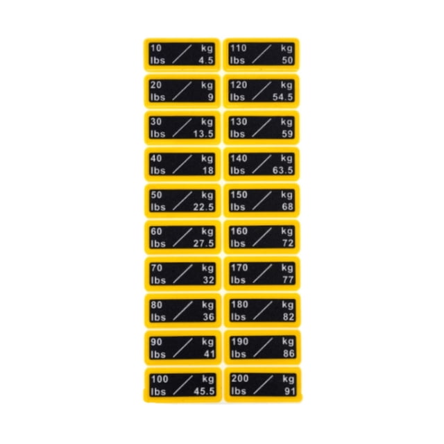 Lipstore Circuit Breaker Label Sticker Weight Number Stickers for Resistance Trainers 3.2cmX1.3cm
