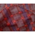 thumbnail image 4 of oneOone Silk Tabby Fabric Tartan Check Printed Fabric 1 Yard 42 Inch Wide, 4 of 4
