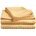 thumbnail image 1 of ELAINE KAREN 1800 Series - Soft Brushed Microfiber - Striped KING Bed Sheet Set, Gold, 1 of 1