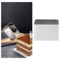 thumbnail image 4 of Square Mousse Mold Stainless Steel Cake Ring Mousse Cutter Cake Mold Dessert Ring Pastry Mould Baking Tool (Silver 4 Inch), 4 of 7