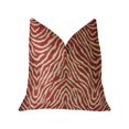 thumbnail image 1 of Plutus PBRA2292-2626-DP Oasis Vagues Rouge Coussin Décoratif de Luxe, 26 x 26 Po, 1 of 3