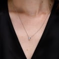 thumbnail image 3 of Angara Natural Diamond Necklace - Bezel-Set Round Diamond Solitaire Necklace in 14K Yellow Gold for Women, 3 of 10