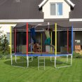 thumbnail image 4 of Gymax Housse de Ressort pour Trampoline 12 Pi avec Conception Séparée, Surface Imperméable, Rembourrage en Mousse EPE, Multicolore, 4 of 10