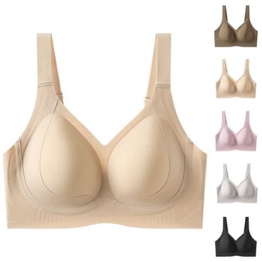 Styesk Seamless Bras for Women No Underwire Padded Bra Plus Size Push Up Bra with Support Full Coverage Underoutfit Bras Comfortable Sleep Everyday Bras