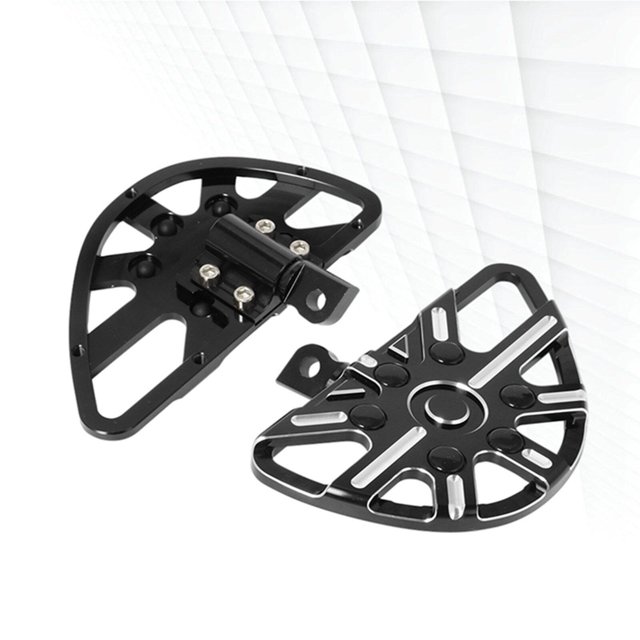 tredstone Motorcycle Foot Pegs Rest Footrest Pedals for Touring Black