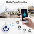 thumbnail image 4 of Bluetooth Animaux de Compagnie Anti Perdu Porte-Clés Smart GPS Chien Locator Alarme Collier Traceur (Noir), 4 of 8