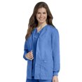 thumbnail image 1 of Landau Essentials Veste d'Uniforme à 4 Poches pour Femmes : Coupe Classique et Décontractée, Col Ras du Cou, devant à Boutons-Pression et Poignets en Tricot 7525, 1 of 1