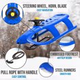 thumbnail image 3 of ArcticThrill Snow Sled for Kids - SnowRush Sledge - Single Rider Racer Toboggan with Pull Rope and Steering Wheel; Outdoor Plastic Winter Sleigh for Toddlers & Kids, 3 of 9